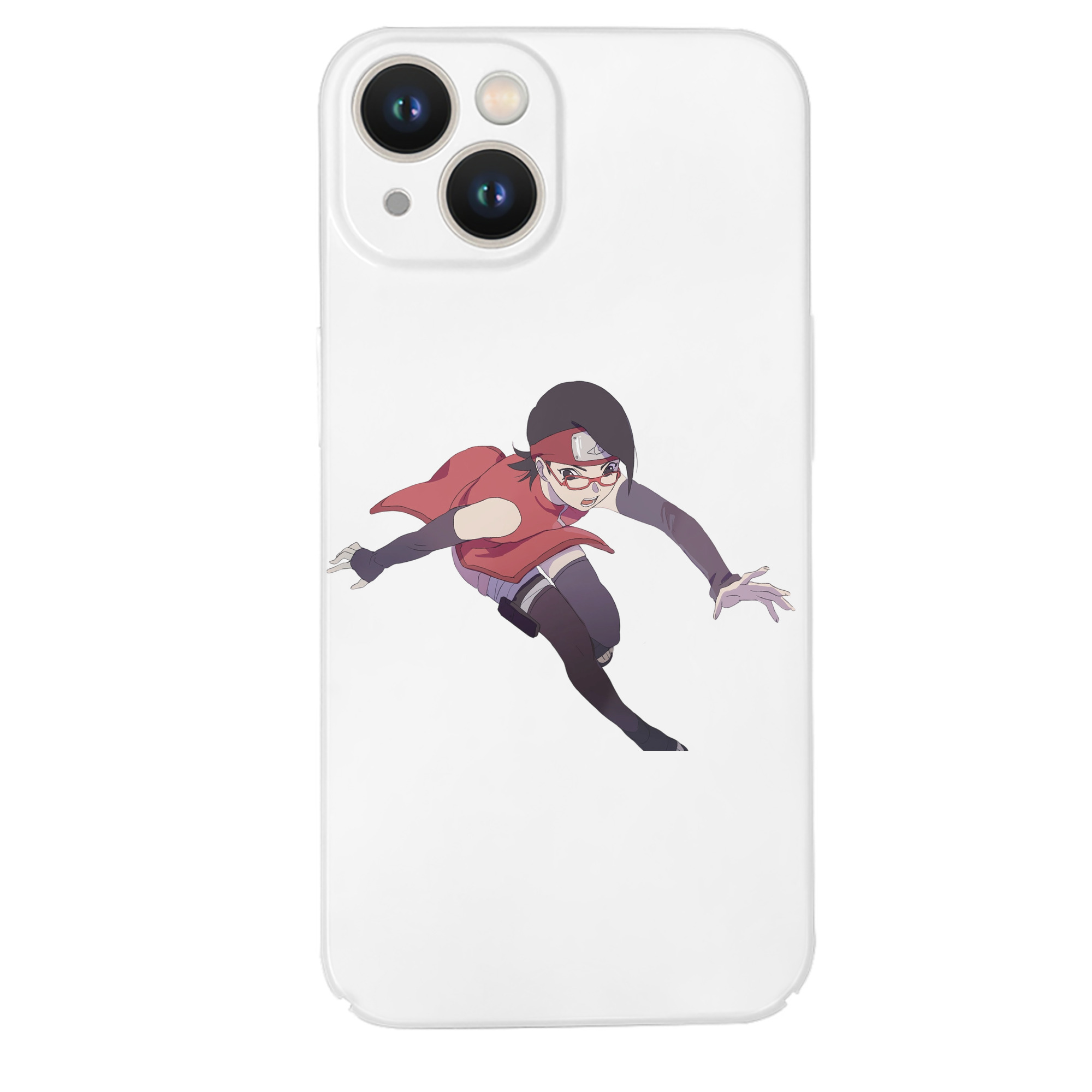 （画像用） NARUTO -ナルト- うちは サラダ Uchiha Sarada 【iPhone 14シリーズ対応】ハードケース